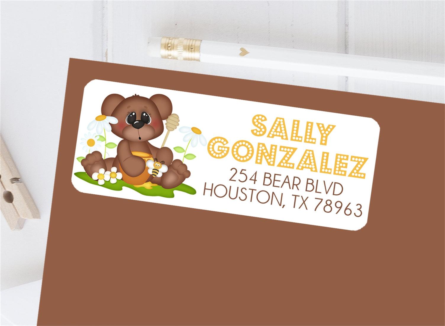 Teddy Bear Address Labels