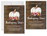 Thanksgiving Dinner Invitations