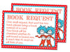 Thing 1 Thing 2 Book Request Cards