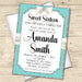 Tiffany Sweet 16 Party Invitations