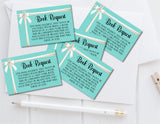 Tiffany Baby Shower Book Request Instant PDF