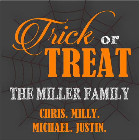 Trick Or Treat Halloween Stickers Or Favor Tags