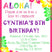 Tropical Luau Birthday Party Invitations