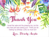 Tropical Luau Birthday Thank You Cards