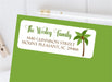 Tropical Palm Tree Address Labels