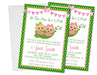 Twins Two Peas In A Pod Baby Shower Invitations