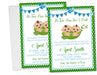 Twins Two Peas In A Pod Baby Shower Invitations