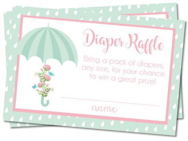 Umbrella Diaper Raffle Tickets