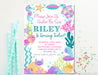 Under The Sea Birthday Party Invitations