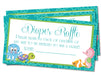 Under The Sea Diaper Raffle Tickets