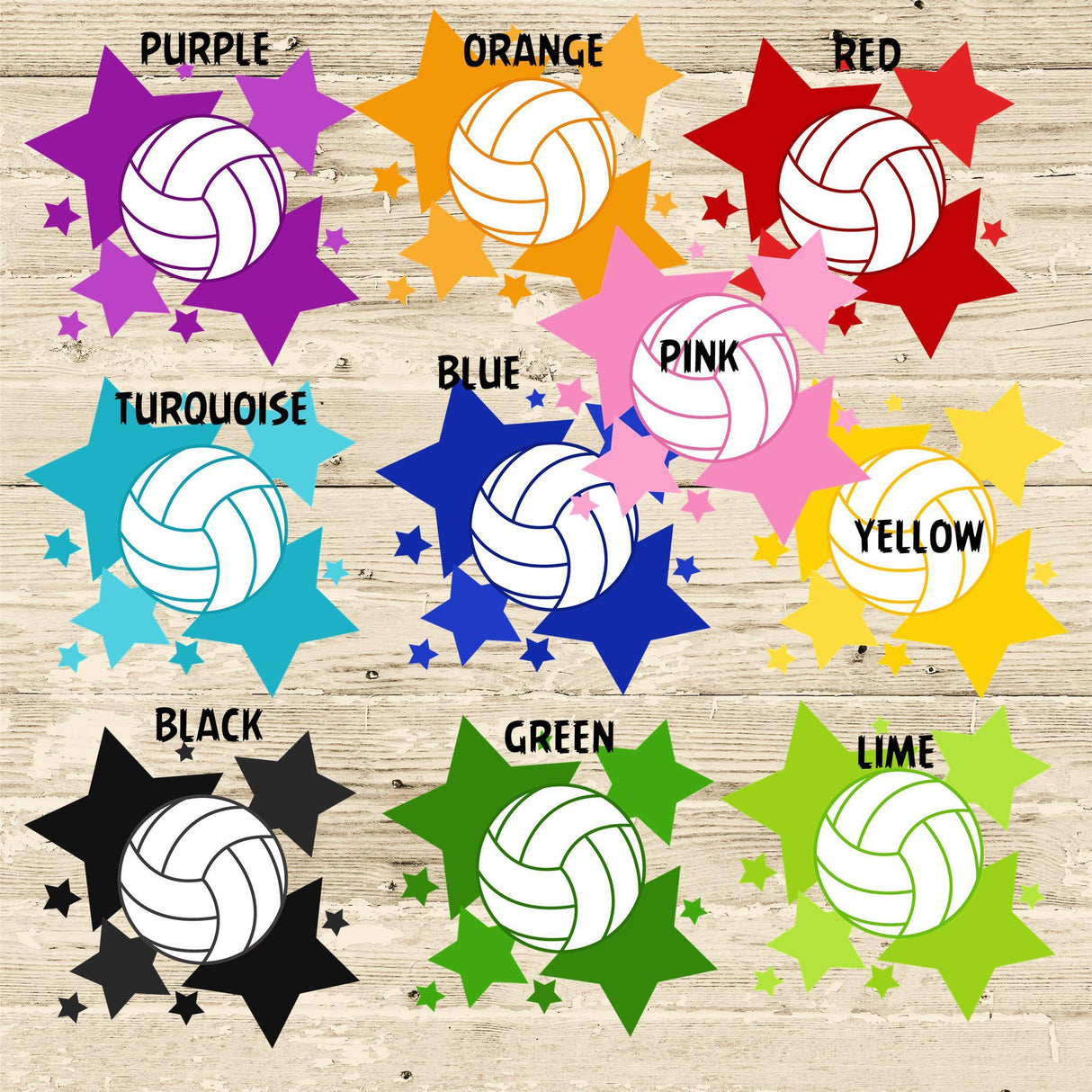Volleyball Birthday Party Ticket Invitations