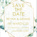 Watercolor eucalyptus wedding save the dates