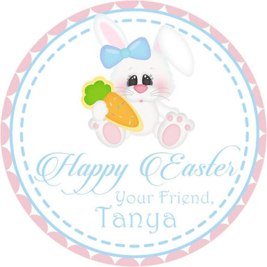 White Easter Bunny Stickers