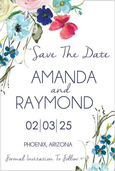 Wildflower Wedding Save The Date Cards