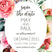 Wildflower blush wedding save the date cards