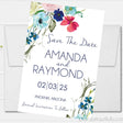Wildflower wedding save the date cards