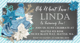 Winter Ice Skating Birthday Party Invitations