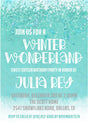 Winter Wonderland Sweet 16 Party Invitations