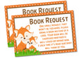 Woodland Fox Book Request Cards
