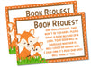 Woodland Fox Book Request Cards