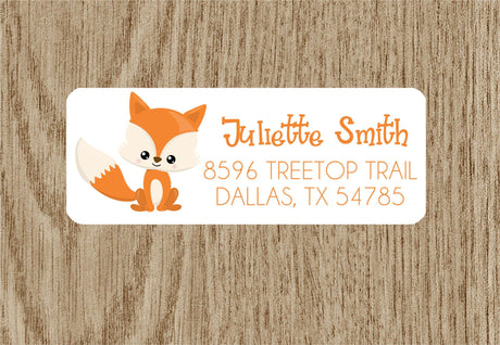 Woodlands Fox Address Labels