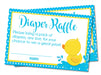 Yellow Duck Diaper Raffle Tickets