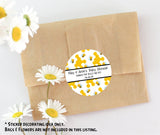 Yellow bee shower sticker