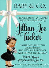 baby and co baby shower invitations tiffany blue boutique design