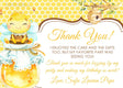 bee birthday thank you cards watercolor honeycomb design