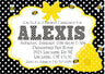 black yellow bee birthday invitations honeycomb theme