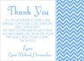 blue chevron communion thank you notes elegant religious theme