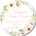 blush flower baby shower favor label