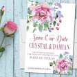 blush watercolor save the date cards romantic floral wedding design