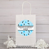 boys blue boss baby favor sticker