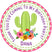 cactus birthday sticker with floral cactus design