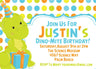 dinosaur birthday party invitations colorful toddler dinosaur design