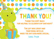 dinosaur birthday thank you cards colorful cartoon party design