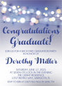 graduation party invitations soft bokeh light design