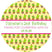 green cactus pot party favor sticker