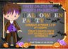 halloween birthday party invitations boys spooky costume design