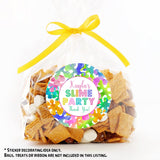marquee lettering slime party sticker