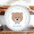 minimalist baby boy bear sticker