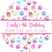 personalized bright cupcake party favor label