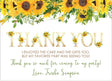 sunflower birthday thank you cards rustic floral party design