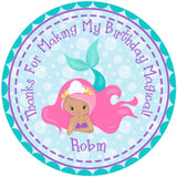 under the sea party mermaid sticker