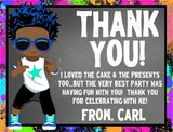 urban birthday thank you cards trendy kids party style