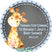watercolor safari giraffe favor label for boy shower