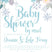 winter snowflake baby shower invitation cards blue holiday style