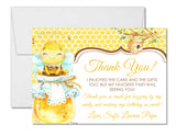 yellow bee thank you notes sweet party theme